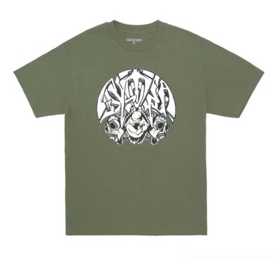 GX1000 Dystopia Gas Mask Tee Military Green