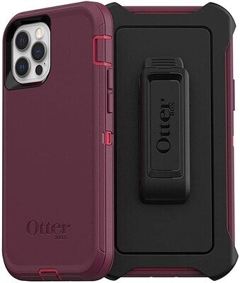 Otterbox Defender Series Case for iPhone 12 Pro Max 6.7-Raspberry