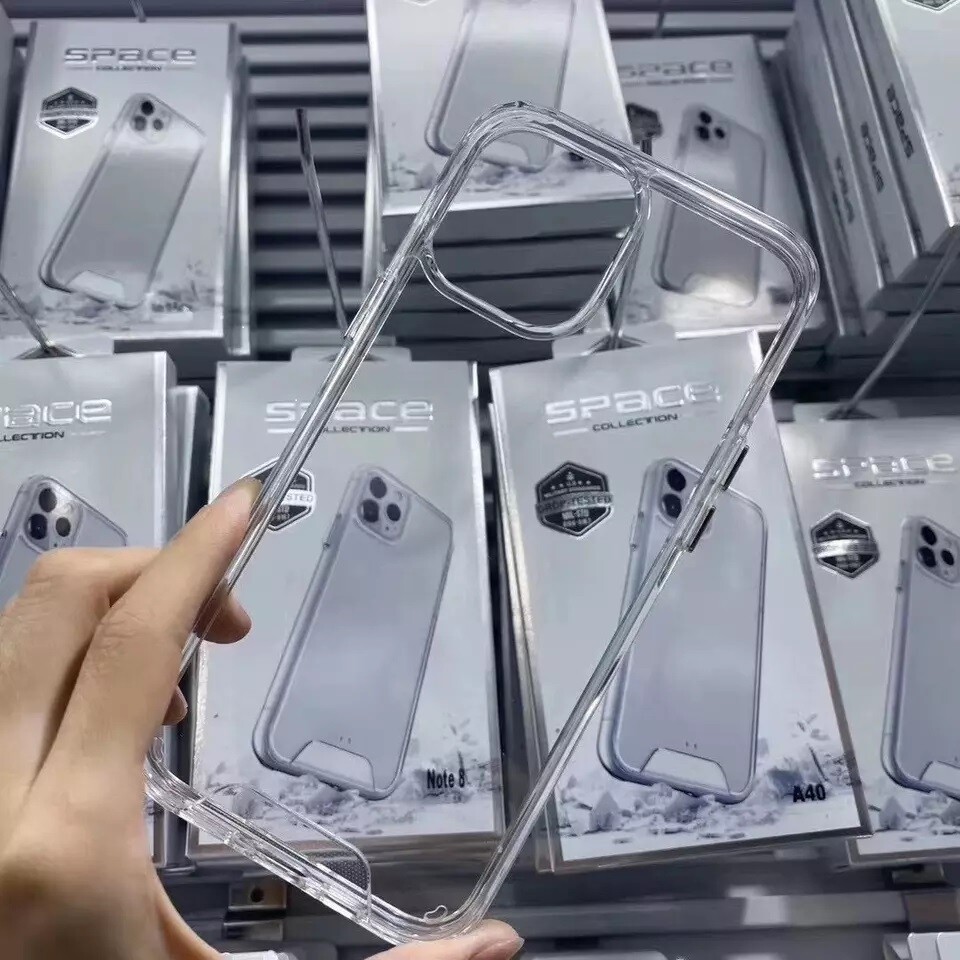 Hard PC Acrylic Transparent Case for iPhone 13 pro SPACE Shockproof Military Standards Drop Tested, Anti Scratch 2 MM,