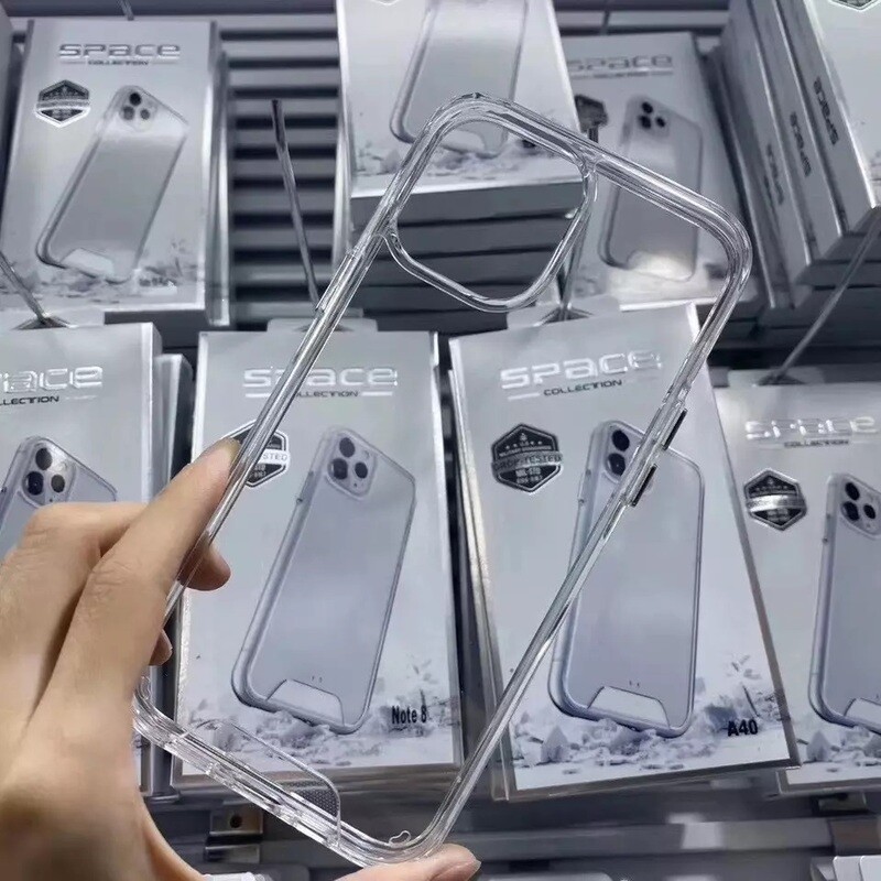 Hard PC Acrylic Transparent Case for iPhone 13 pro max SPACE Shockproof Military Standards Drop Tested