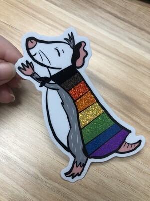 Super Pride Opossum Sticker