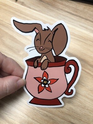 Bunny Tea Sticker