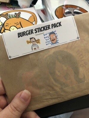 Sticker Pack - Burger Family