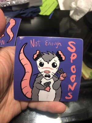 Not Enough Spoons sticker