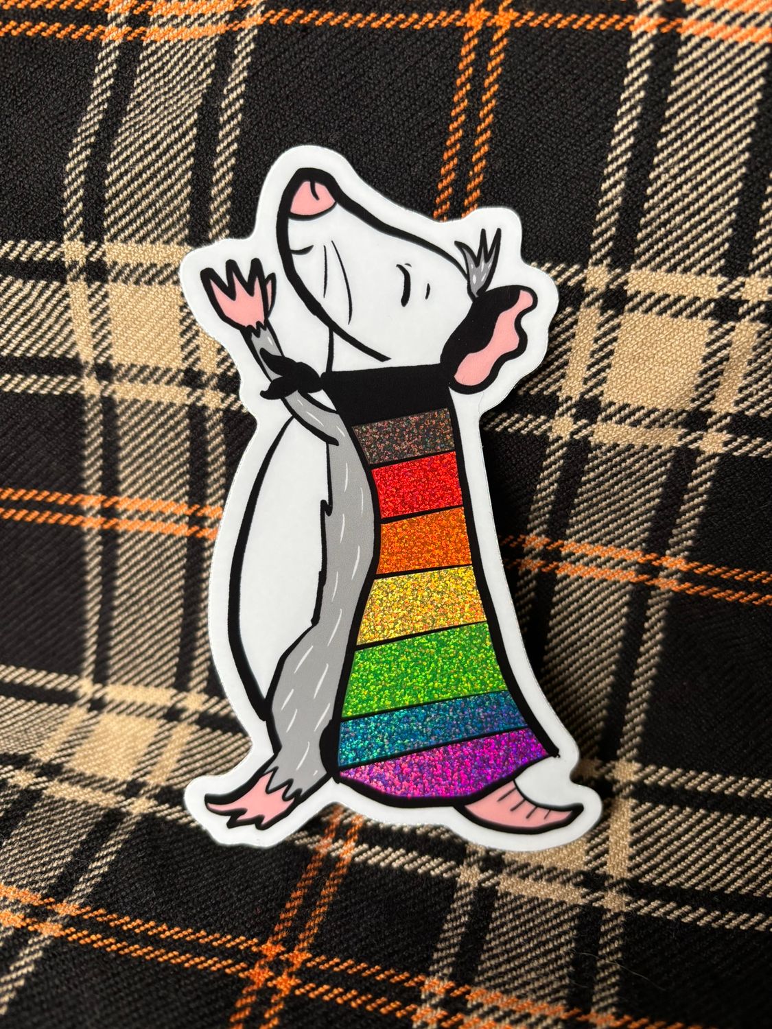 Super Pride Opossum Sticker