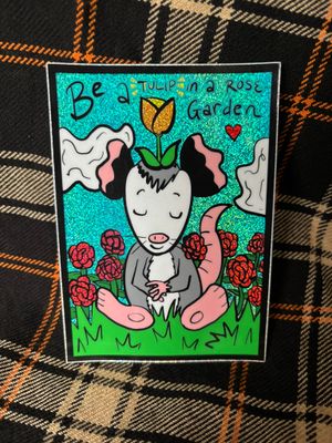 Tulip in a Rose Garden Sticker