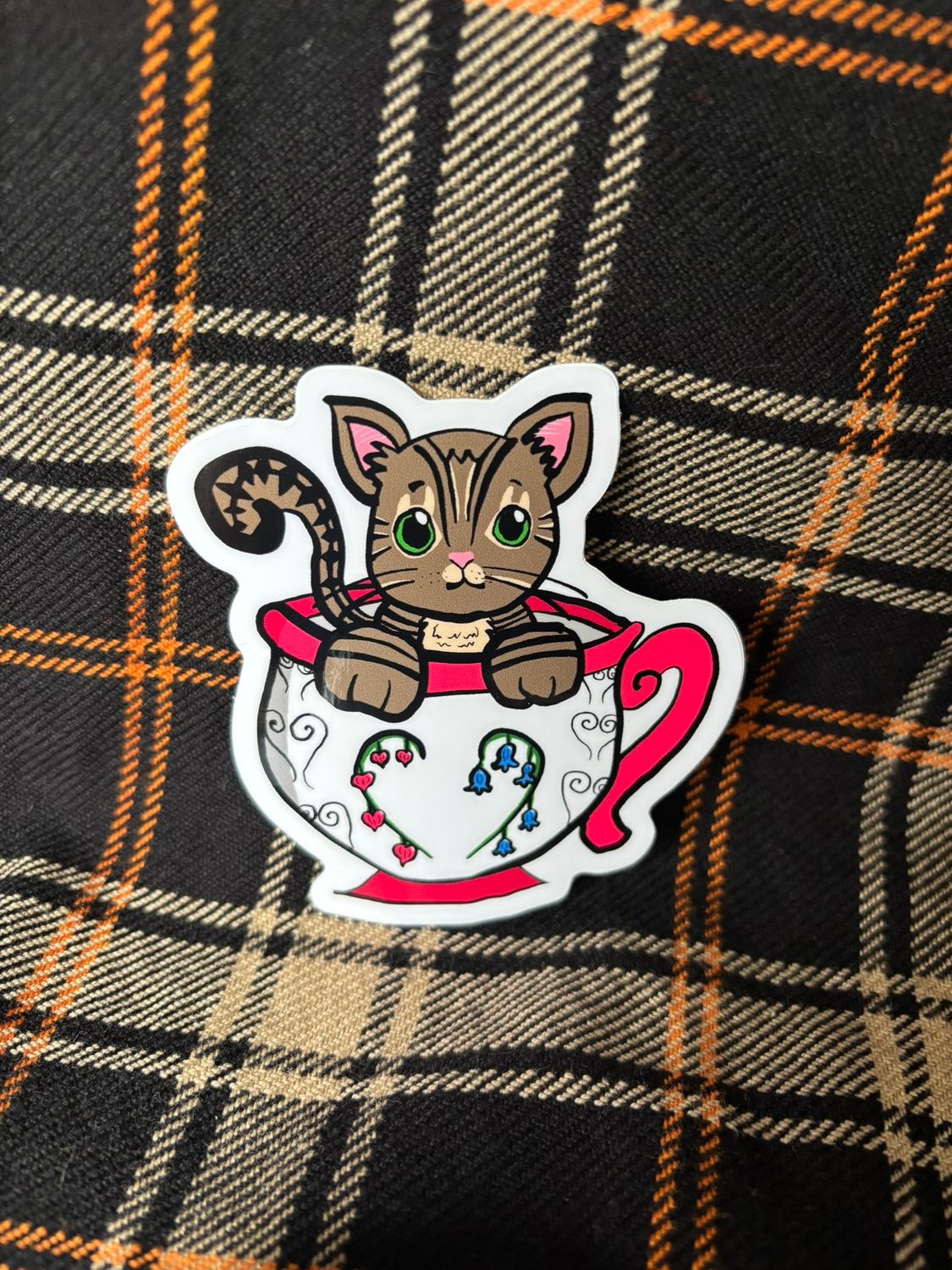 Kitty Tea Sticker
