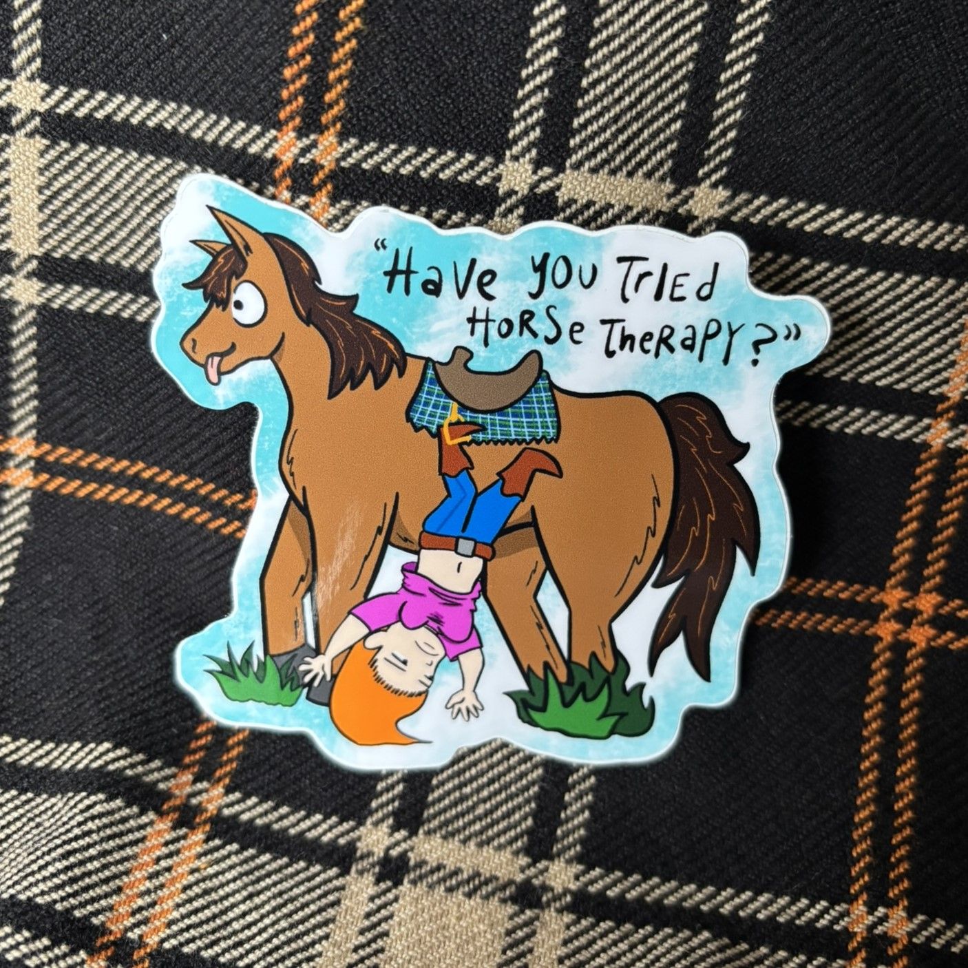 Horse Therapy Sticker