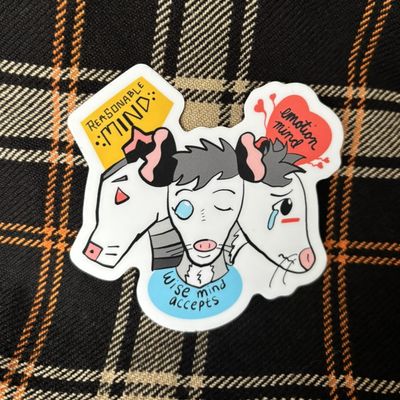 Wise Mind Opossum Sticker
