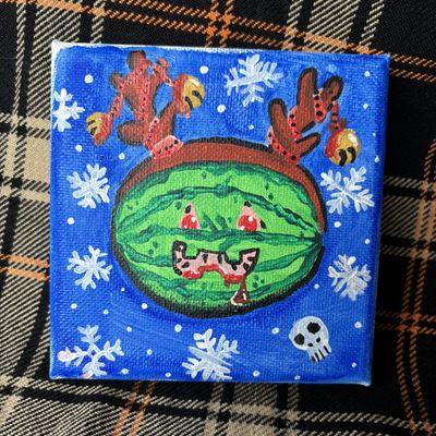 Jack-o-Reinmelon Mini Painting