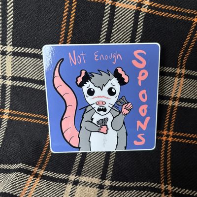Not Enough Spoons sticker