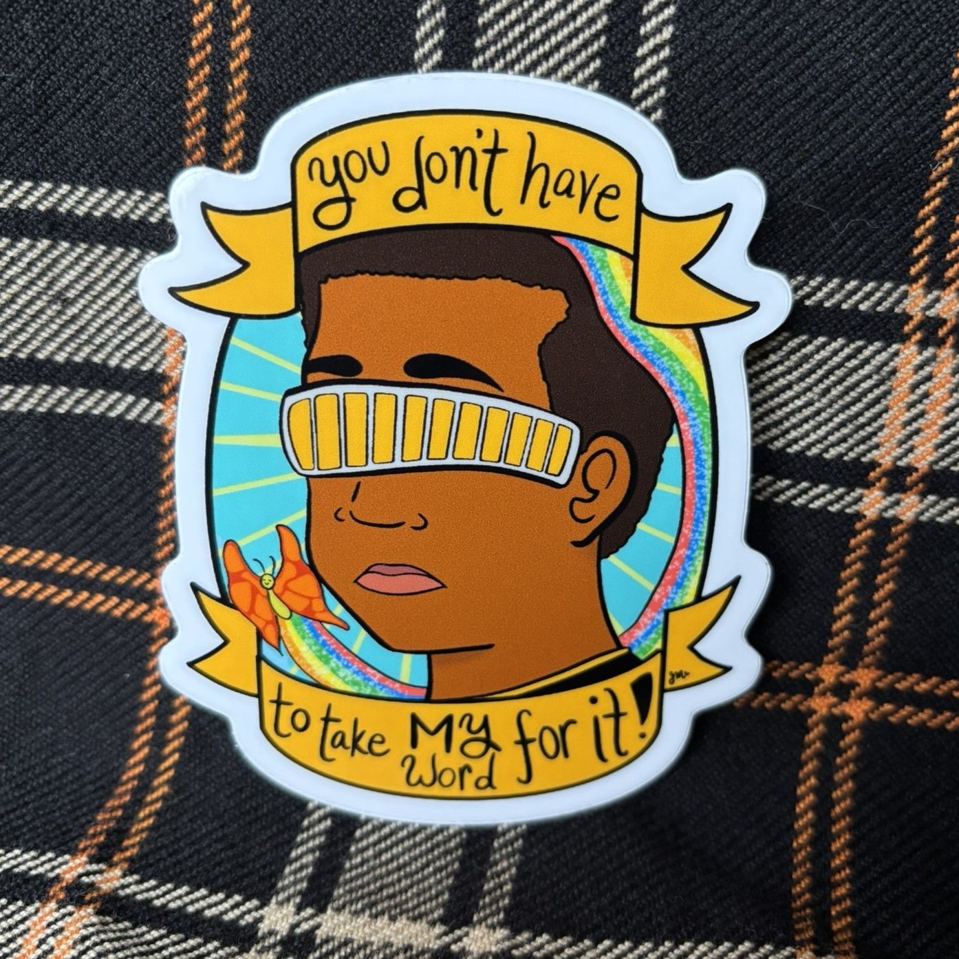 La Forge Rainbow Sticker