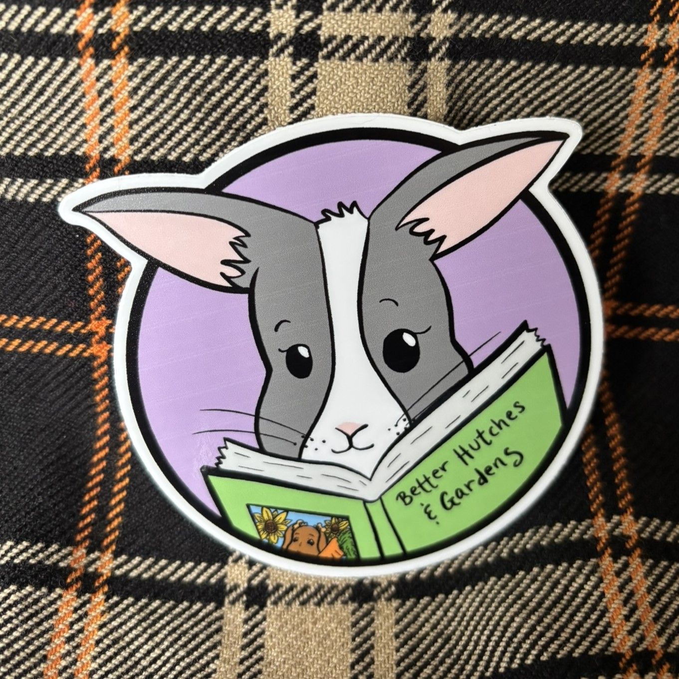 Reading Bunny sticker