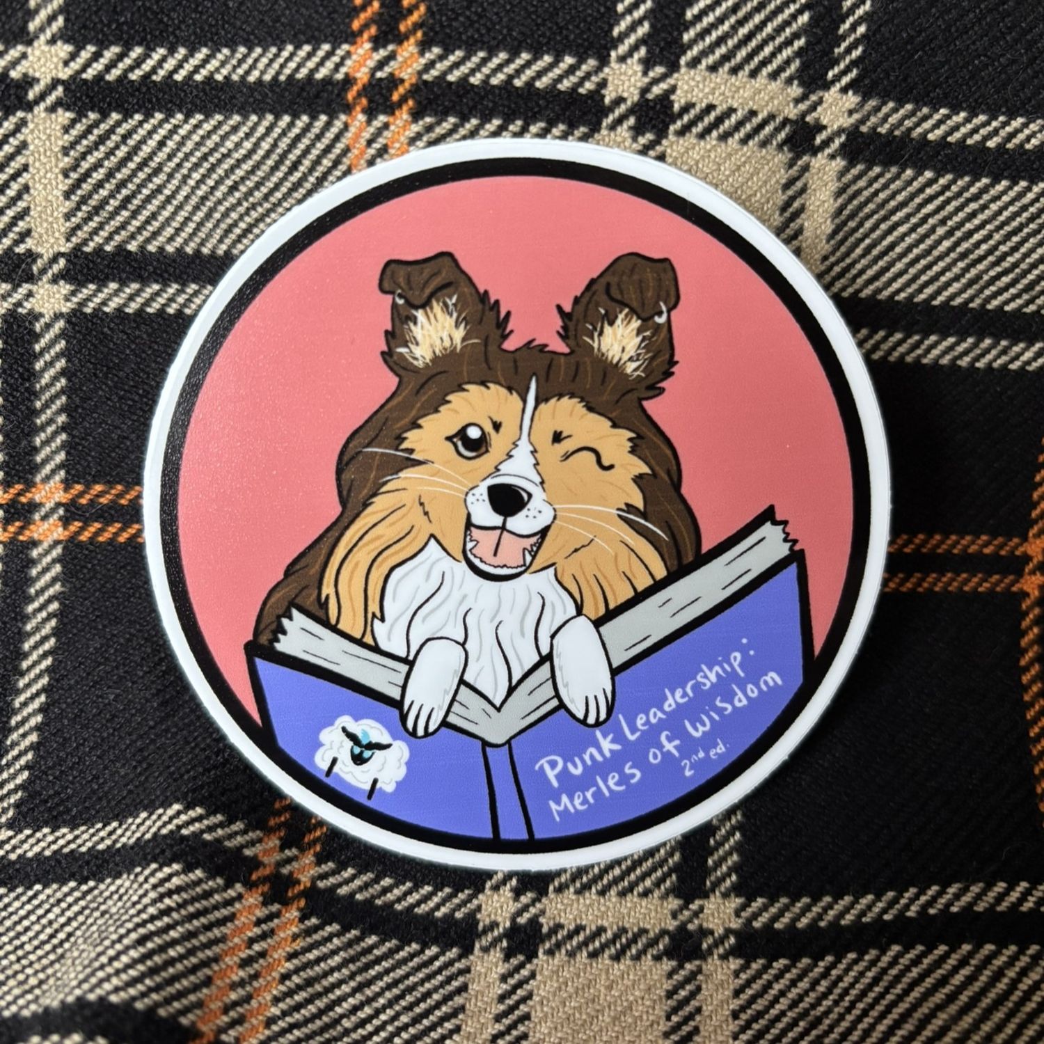 Reading Sheltie sticker