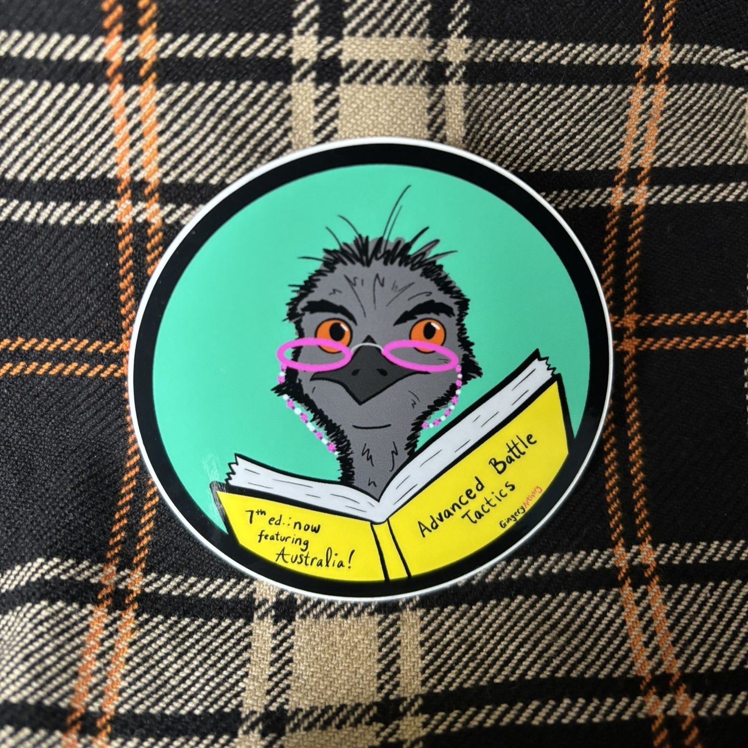 Reading Emu sticker
