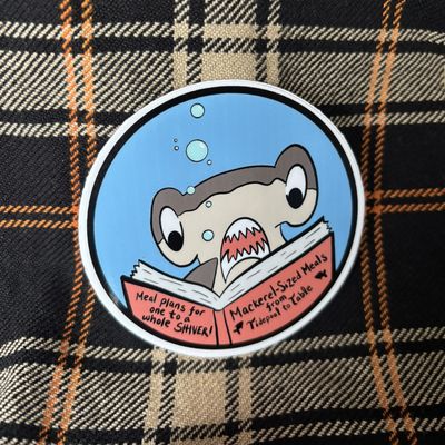 Reading Shark Sticker