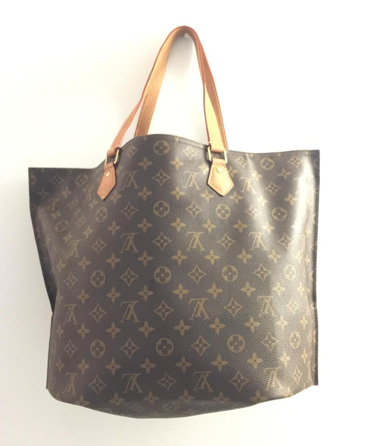 Sac  Louis Vuitton* Keep All , Toile Monogram en cuir, maroquinerie luxe, Vintage 1990s, made in Spain.