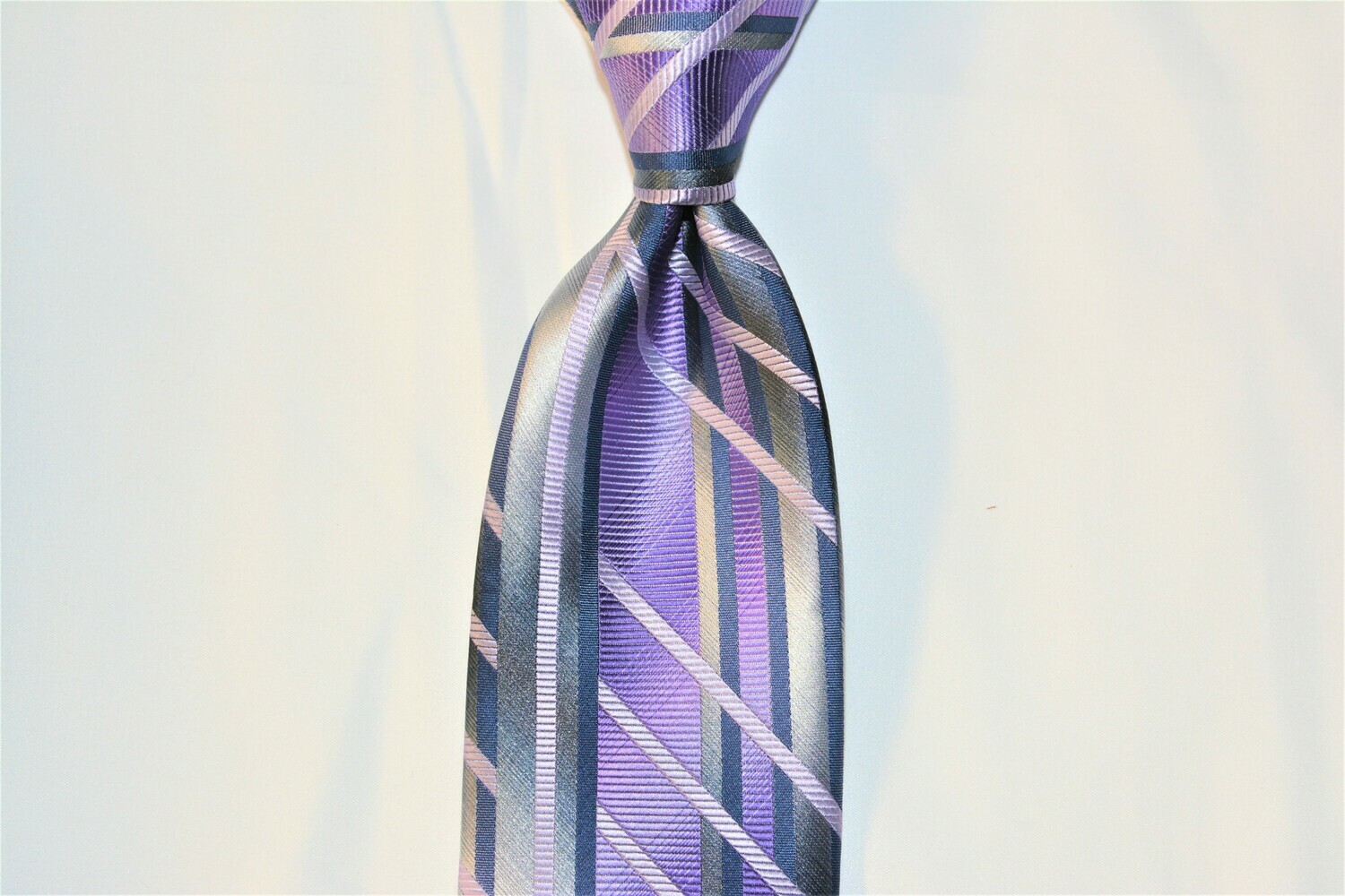 Necktie Set - Brushed Purple Grey Matrix