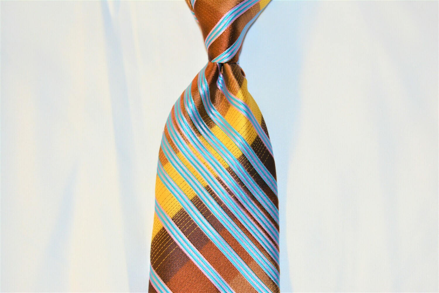 Necktie Set - Brown Gold Carolina Tron