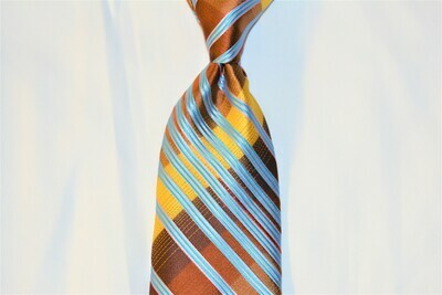 Necktie Set - Brown Gold Carolina Tron