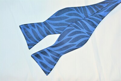 Bow Tie Set - Navy Blue Leaf