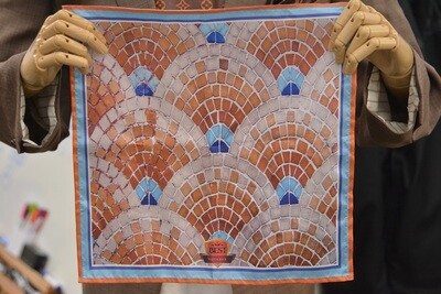 Premium Pocket Square - Brick Tapestry