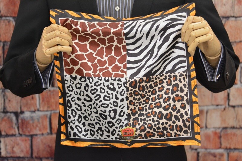 Premium Pocket Square - Wild Kingdom Window Paine