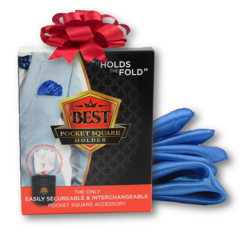Holiday Special A: (1) Pocket Square Holder + (1) Pocket Square
