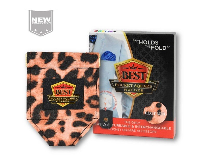Best Pocket Square Holder COLORS - Leopard