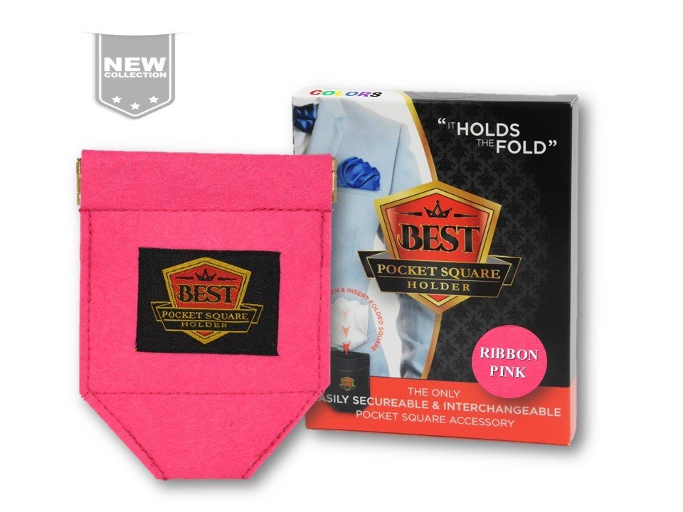 Best Pocket Square Holder COLORS - Pink