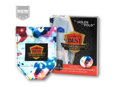 Best Pocket Square Holder COLORS - Tie Dye