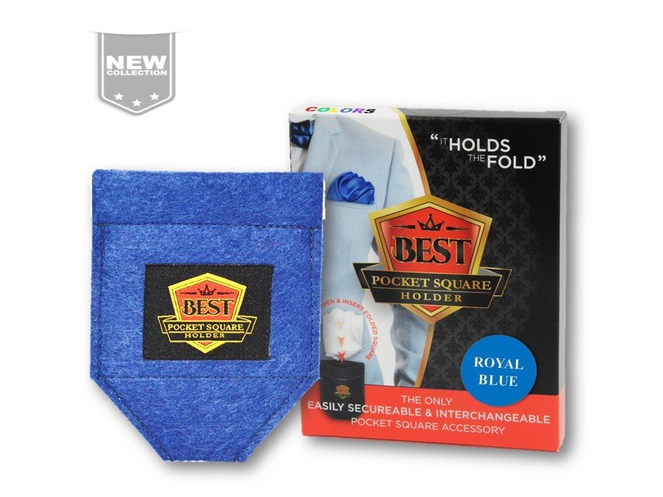 Best Pocket Square Holder COLORS - Royal Blue