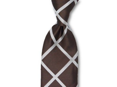 Necktie Set - Brown Window Pain