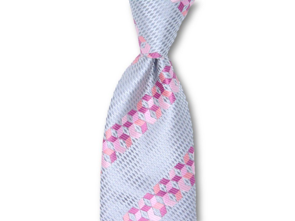 Necktie Set - Cobalt Pink Matrix