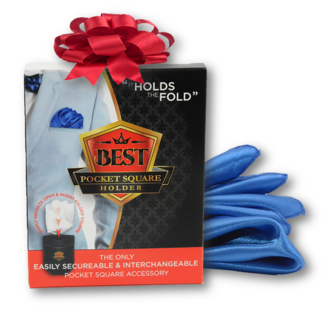 Holiday Special A: (1) Pocket Square Holder + (1) Pocket Square