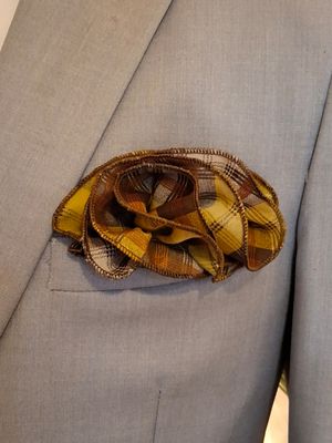 Pocket Round - BROWN PLAID