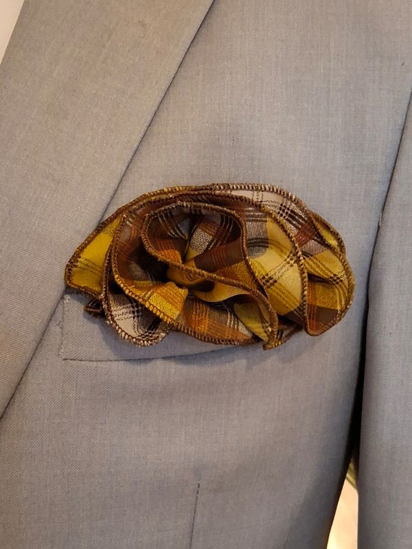 Pocket Round - BROWN PLAID