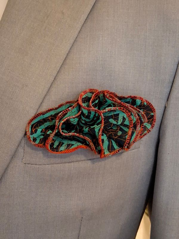 Pocket Round - TEAL AZTEC