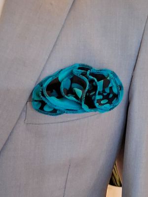 Pocket Round - TEAL POLKA