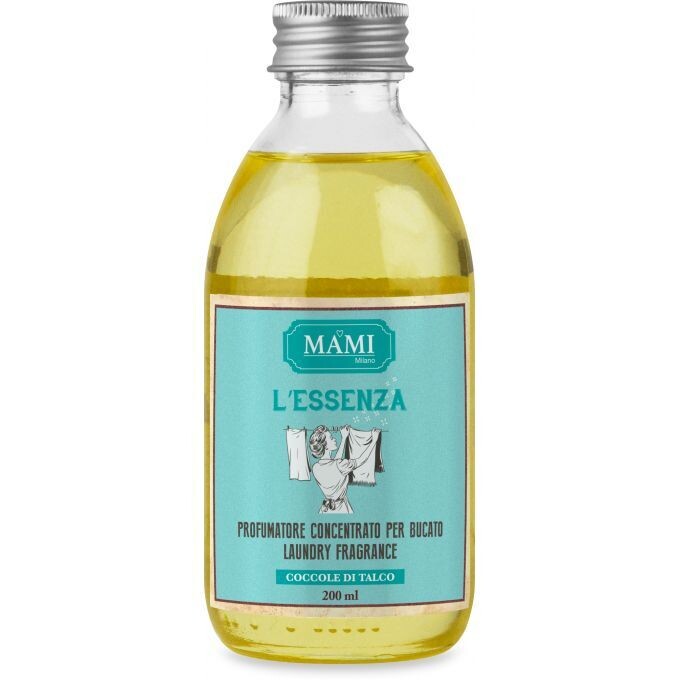 L'Essenza Coccole di talco profumatore concentrato per bucato cl. 200 Mami Milano L'Essenza Coccole di talco profumatore concentrato per bucato cl. 200 Mami Milano