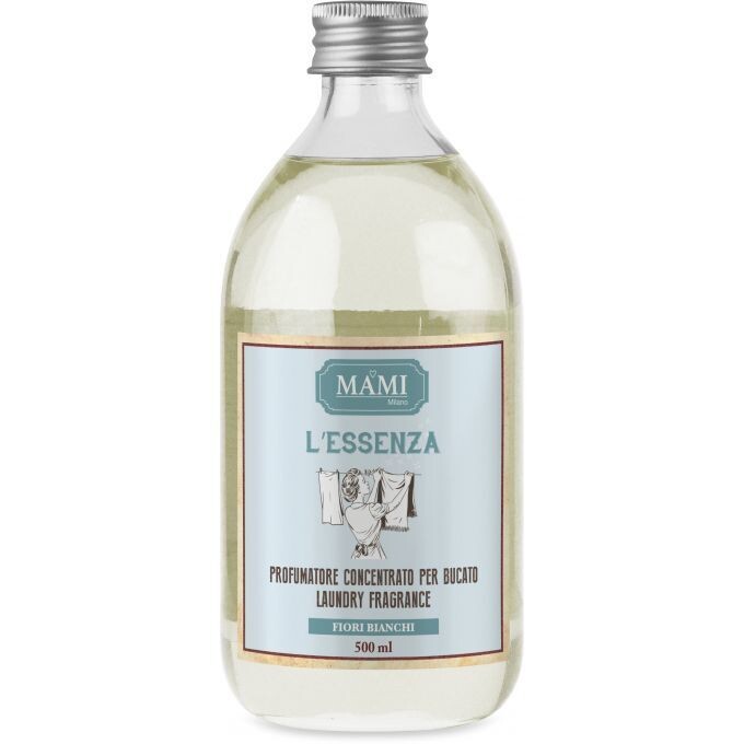 L'Essenza Fiori bianchi profumatore concentrato per bucato cl. 500 Mami Milano L'Essenza Fiori bianchi profumatore concentrato per bucato cl. 500 Mami Milano