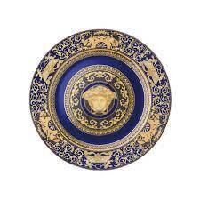 Versace Rosenthal Medusa Blue Piatto segnaposto 30 cm