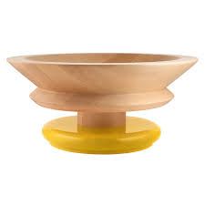 Alessi ES15 Centrotavola in legno Giallo Alessi ES15 Centrotavola in legno Giallo