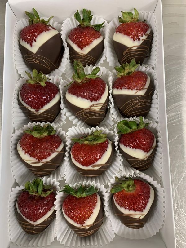 Triple-Chocolate Dipped Strawberries