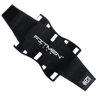 MEN - FMT Fitness Belt - WHITE BARS II