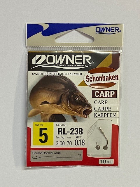 Haken von Owner ohne Widerhaken mit Schlaufe