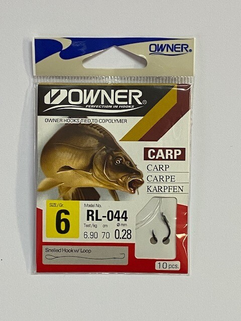 Karpfenhaken von Owner M.W. mit Schlaufe