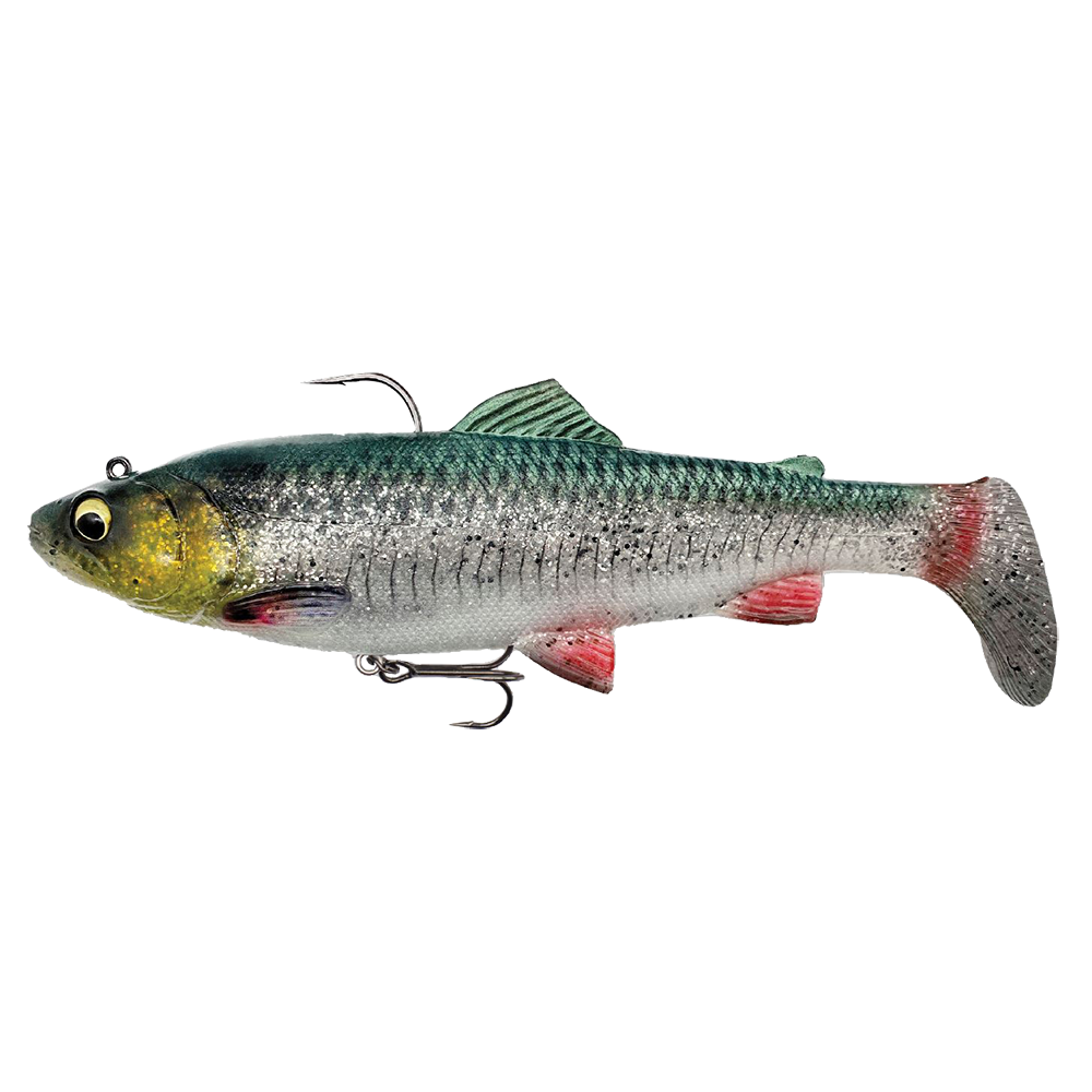 4D RATTLE SHAD TROUT SINKING GREEN SILVER