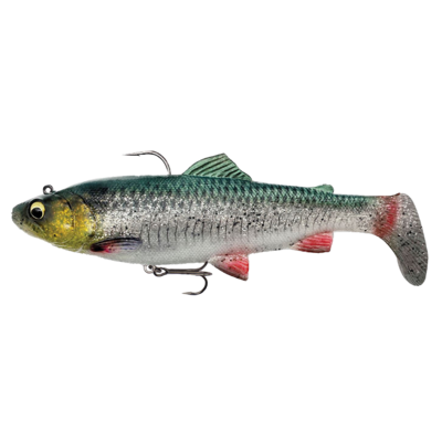 4D RATTLE SHAD TROUT SINKING GREEN SILVER