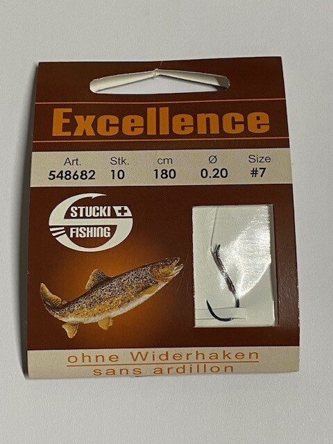 Geleimte Angel OW mit 180cm Vorfach